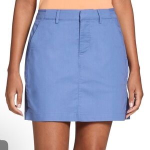 NWT Walter Hagen Clubhouse Woven Blue Golf Skort Sz 14 $65 16 “